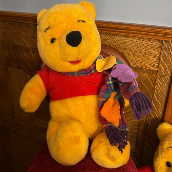 6 piece lot Winnie the Pooh collectibles for 1 money! 5 plush, 1 porcelain Pooh! - Picture 2 of 12